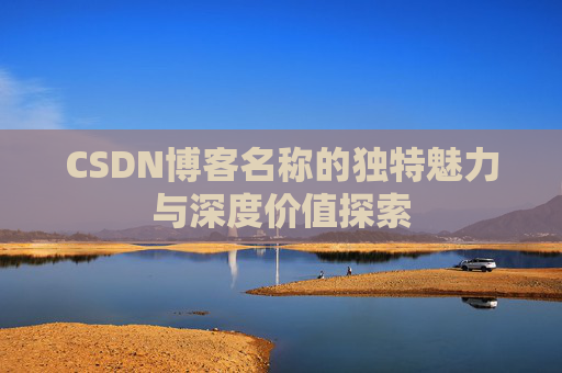 CSDN博客名称的独特魅力与深度价值探索